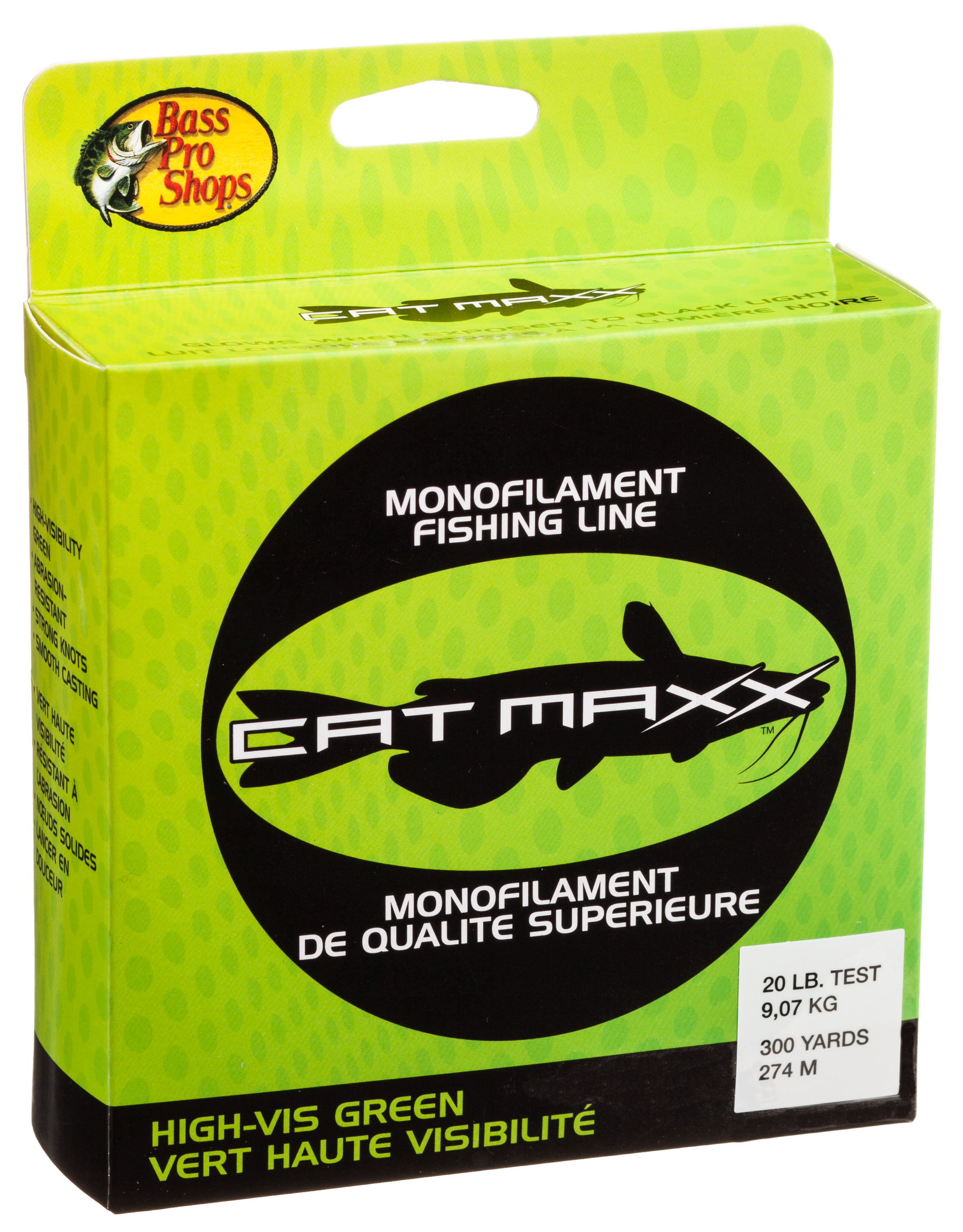Bass Pro Shops CatMaxx Monofilament Fishing Line - Hi-Vis Green - 30 lb ...